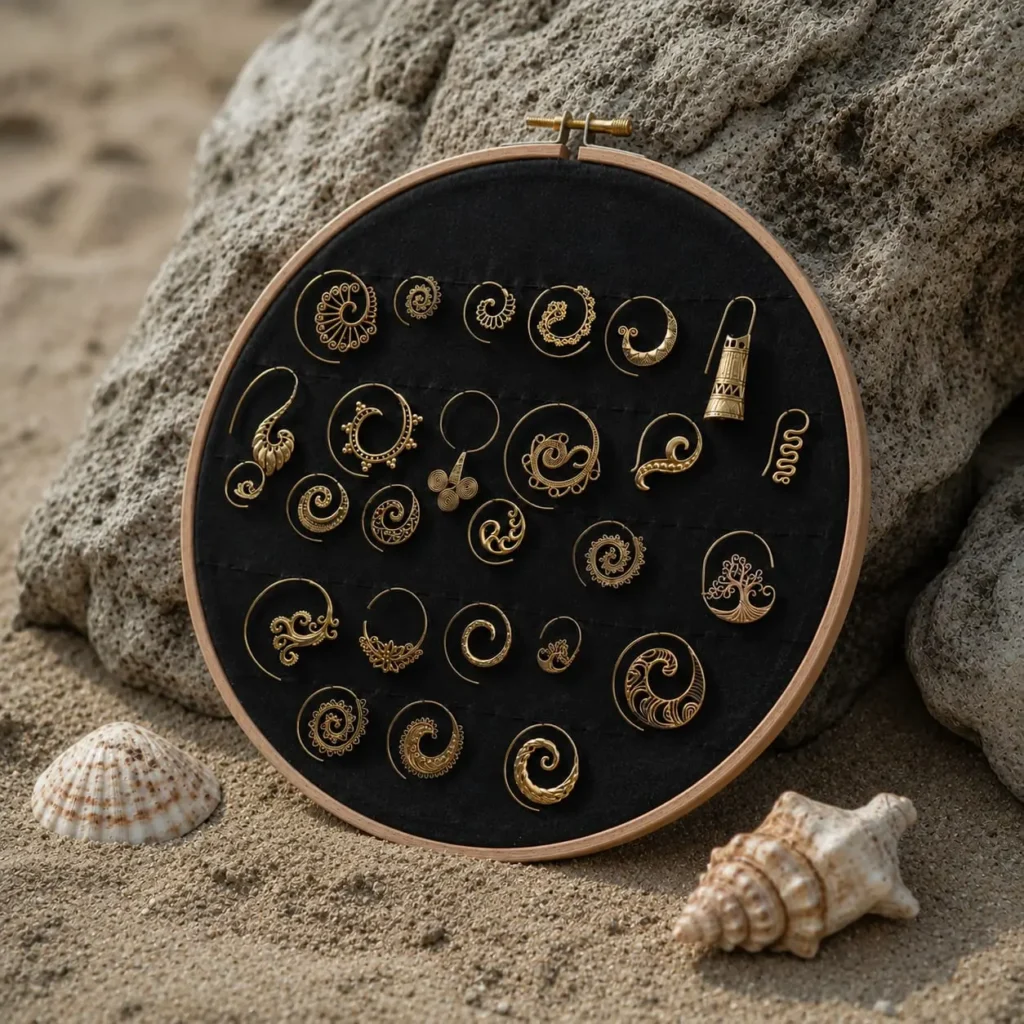 boucles d'oreilles en laiton-tribalvibes
