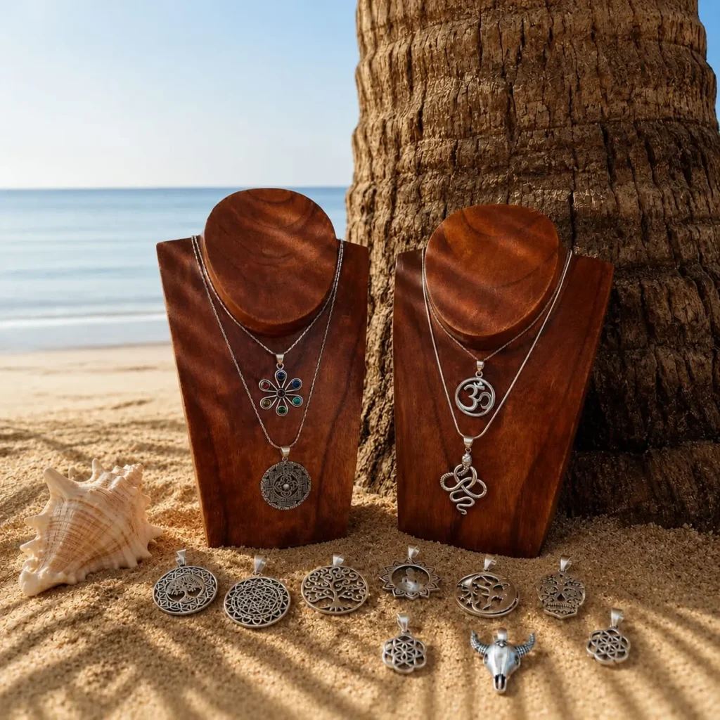 Pendentifs plaqués argent-tribalvibes