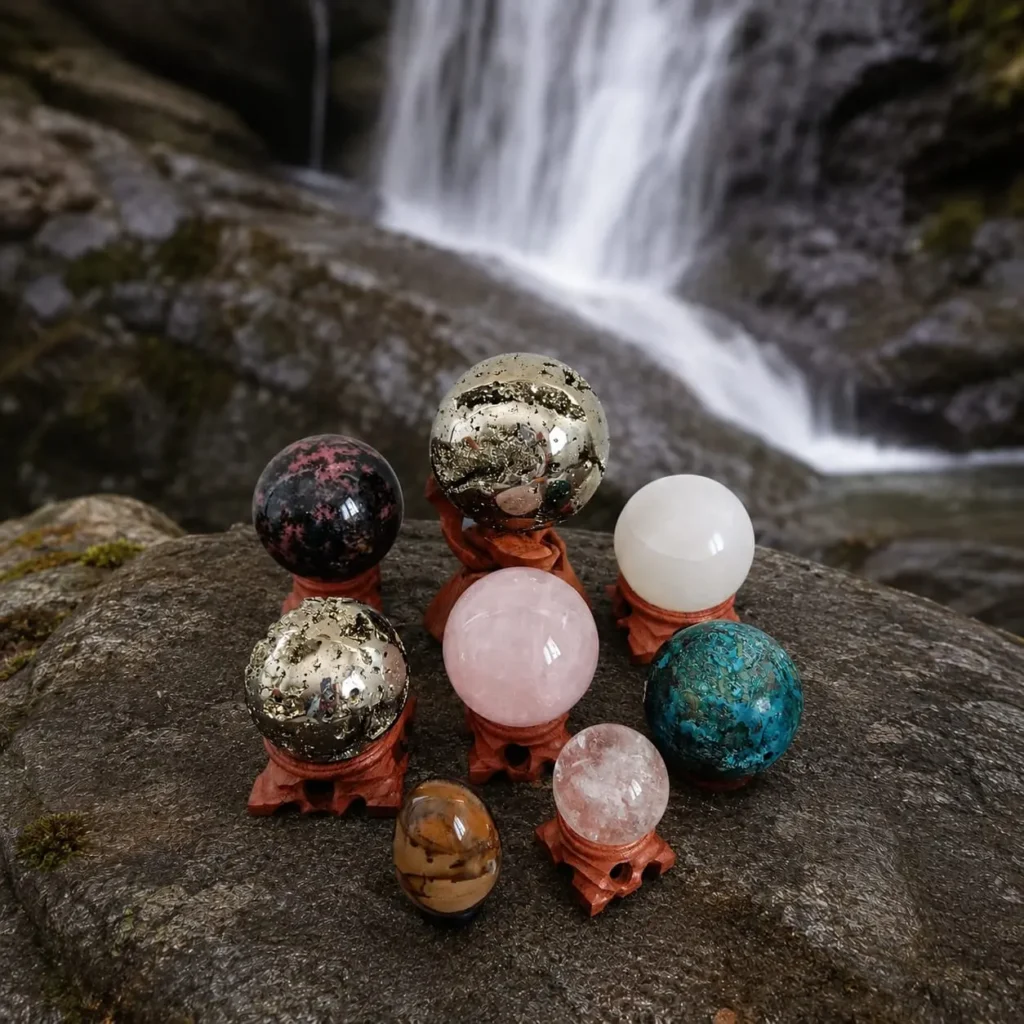 Sphères en pierres naturelles-tribalvibes