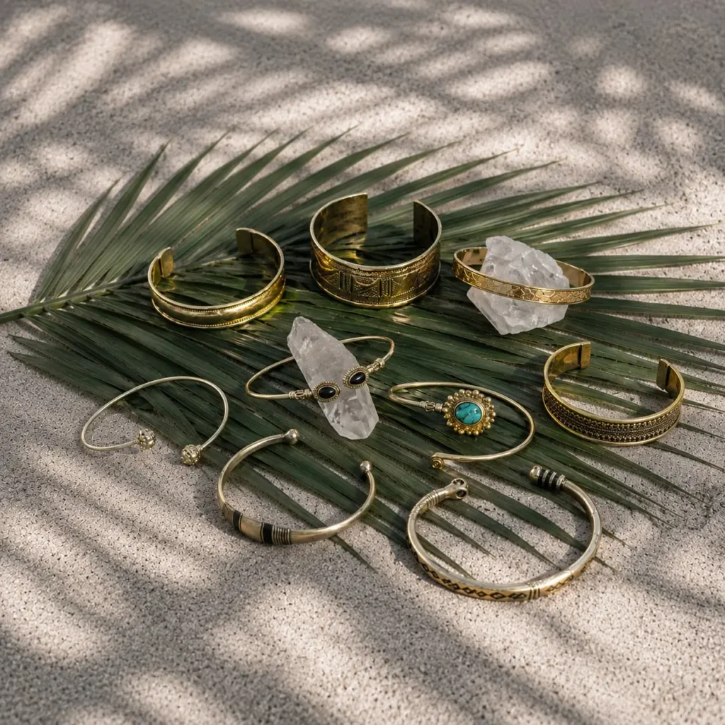 bracelets en laiton indien tribalvibes